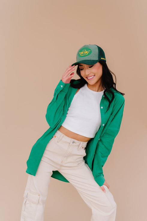 Melrose Ave Top// Emerald